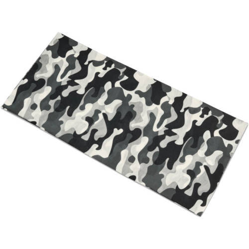 Bandana - Black & White Camouflage
