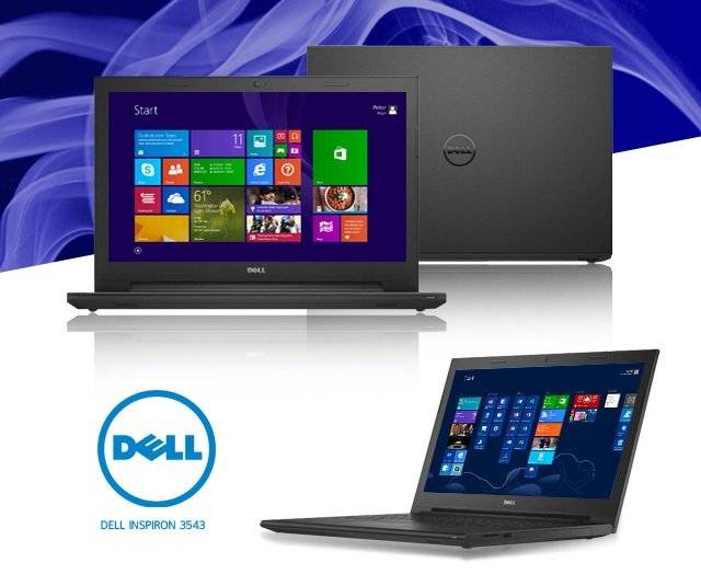 DELL INSPIRON 3543 , TOUCHSCREEN INTEL CORE I5-5200U@2.20GHz,4GB RAM,1TB HDD,2GB NVIDIA GEFORCE 820M