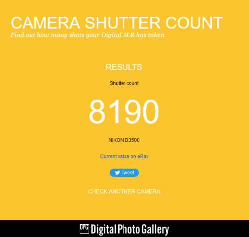 Nikon D3500 DSLR Camera with 18-55mm Lens VR LENS , ONLY 8190 SHUTTER COUNTS, COMING WITH A BAG