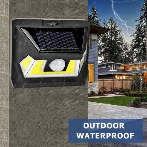 COB 54LED Solar Motion Sensor Wall Light Waterproof Garden Security Lamp