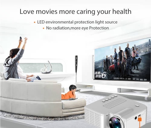 UNIC UC28C Latest mini led video projector HD 1080p support mobile projector, USB, TF Card