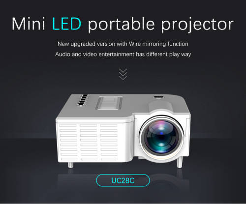 UNIC UC28C Latest mini led video projector HD 1080p support mobile projector, USB, TF Card