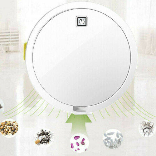 3 in 1 Vacuum Robot Upgrade Automatic Deep Blind Spot Clean Wireless Sweep - Black and White