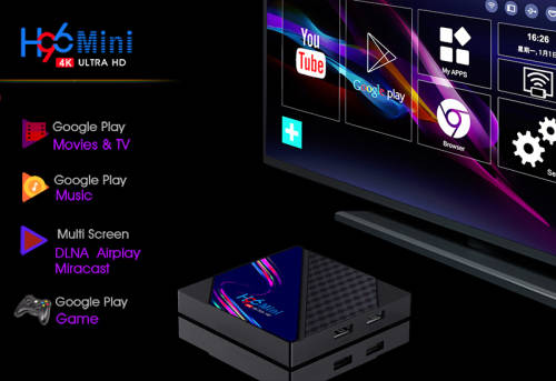 H96 Mini V8 RK3228A - DDR3 2GB / 16GB Android 10.0 4K HD TV Box Support TikTok TV Control NetFlix