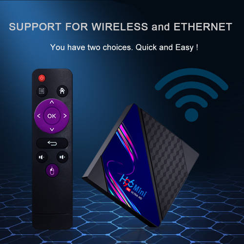 H96 Mini V8 RK3228A - DDR3 2GB / 16GB Android 10.0 4K HD TV Box Support TikTok TV Control NetFlix
