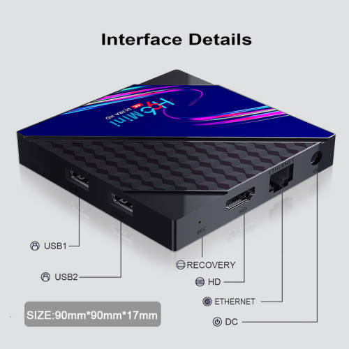 H96 Mini V8 RK3228A - DDR3 2GB / 16GB Android 10.0 4K HD TV Box Support TikTok TV Control NetFlix