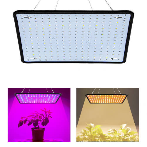 AC85-265V 35W 256 LED Ultra Thin Full Spectrum LED Grow Light Quantum Plant Light