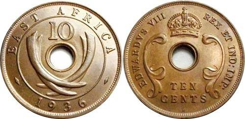 East Africa RARE 1936H Proof 10c Krause 2010 Cat Value $325