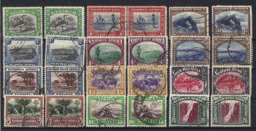 SWA 1931 Pictorials set to 20/ Complete to 20/ in singles AFR+ENG CV R592