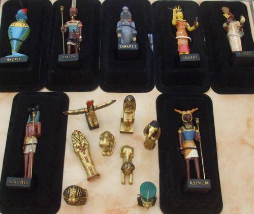 Ancient Egypt Collection of 15 Hand Painted Figurines