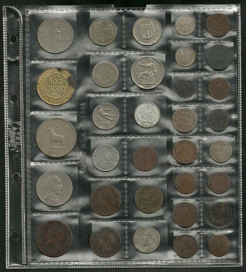 Collection of 177 World Coins on Album pages!!!!!!! LATE ENTRTY!!!