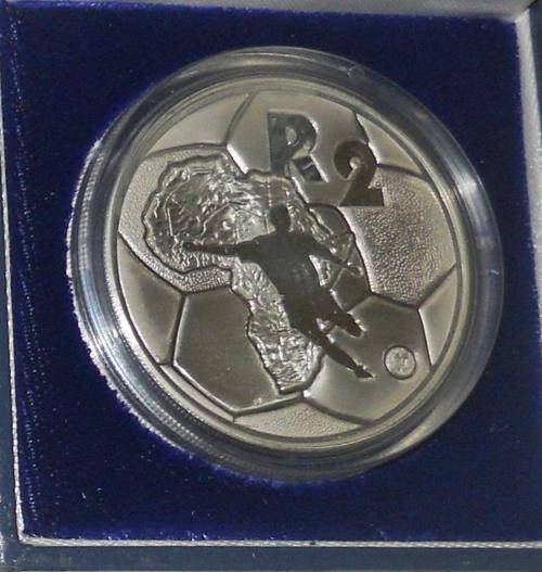1996 Africa Cup of Nations Proof Silver R2 in SAM box as issued