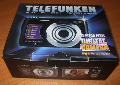 15 Mega pixel Telefunken Digital Camera AS NEW with box and all accessories