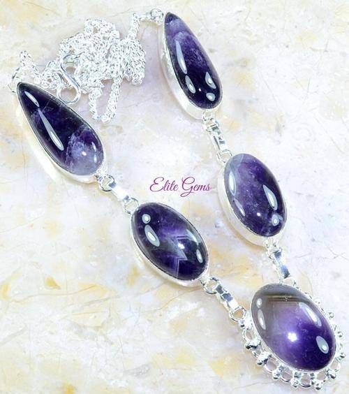 ***CRAZY R1 START!*** AMAZING AMETHYST NECKLACE 20  3/4"
