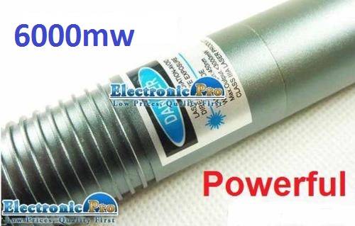 Powerful 6000mw laser pointer, pop up balloons & light matches instantly