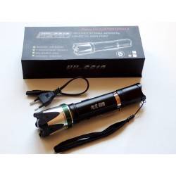 HOT!!! Aluminum Heavy duty Police type Stun Gun + LED Flashlight with ZOOM