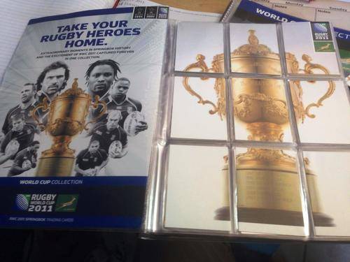 RWC 2011 Springbok Rugby Trading Cards - 178 cards & Album