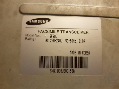 SAMSUNG THE GENIUS 900 DIGITAL ANSWERING SYSTEM FAX MACHINE