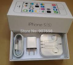 apple iPhone 5s silver with box and all accessories