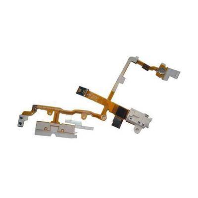 Original Headphone Jack Flex Cable White for Apple iPhone 3GS new