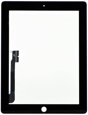 Original iPad 3/4 Touchscreen Digitizer black incl. plastic frame NEW