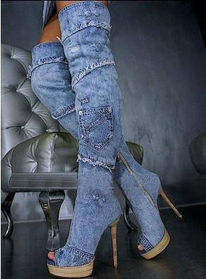 Super Sexy Denim Boots