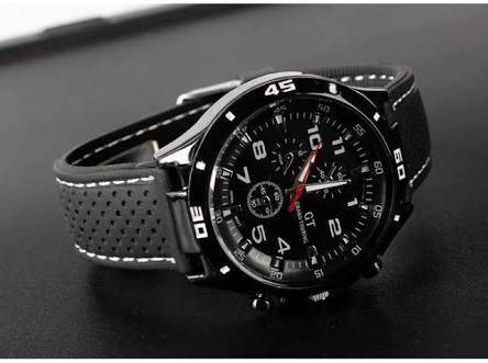 Grand Touring Men's Sports Watch with Silicone Strap.