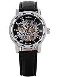 "LATE ENTRY" Winner Stainless Steel Skeleton Mechanical Watch.