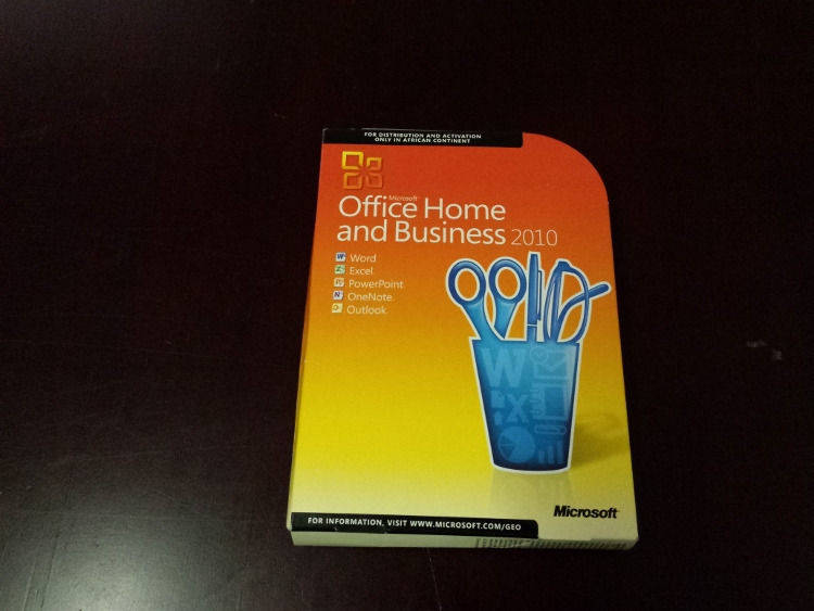 MICROSOFT OFFICE 2010 HOME AND BUSINESS ORIGINAL SOFTWARE WITH LICENSE