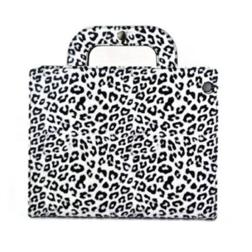 Portable Leopard PU Leather Bag Case for ipad 2/ipad 3/ipad 4
