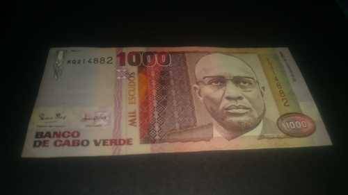 1000 Banco De Cabo Verde Serial Number KQ214882 1989