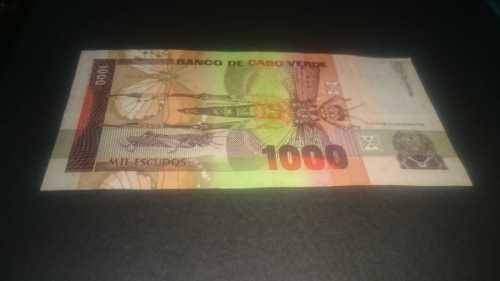 1000 Banco De Cabo Verde Serial Number KQ214882 1989
