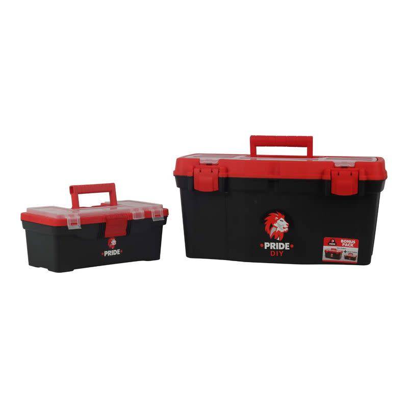 Pride Plastic Toolbox Combo 50cm and 32cm