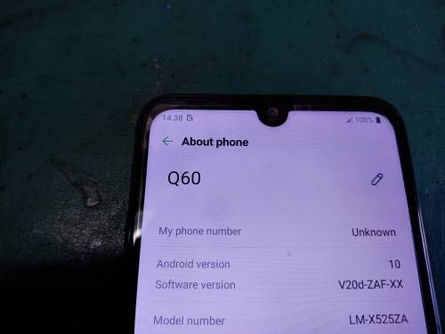 LG cellphone Q60 Blue