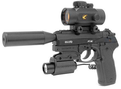 gamo pt80 pistol ,airgun ,co2, tactical ,sight, red dot ,Gamo quality, plus discount