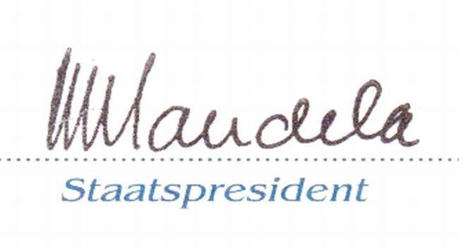 Get your own example of an AUTHENTIC Nelson Mandela SIGNATURE