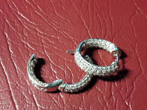 Very Nice SOLID Sterling SILVER EARRINGS