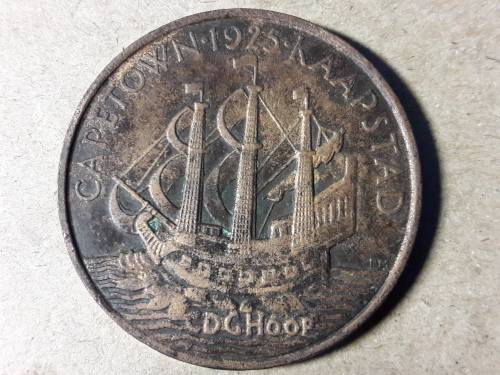 SA 1925 Prince Edward - Cape Town Copper medallion