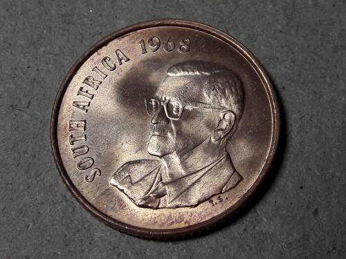 1968 RSA 2 CENT ENGLISH UNC