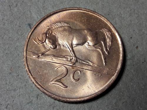 1968 RSA 2 CENT ENGLISH UNC