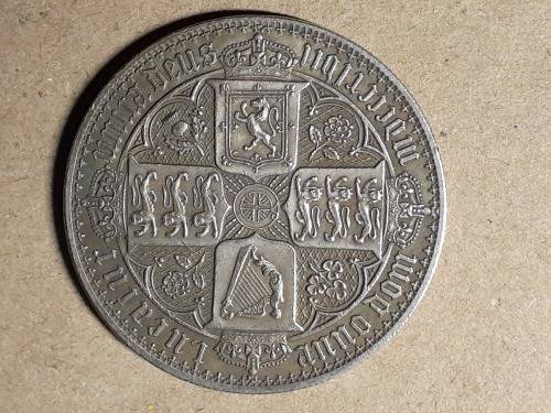 1 Crown - Victoria ('Gothic' type) - United Kingdom [FAKE]