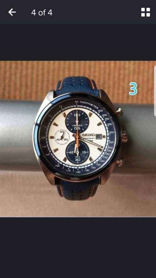 Seiko Tachymeter Chronograph 100m Men's Watch