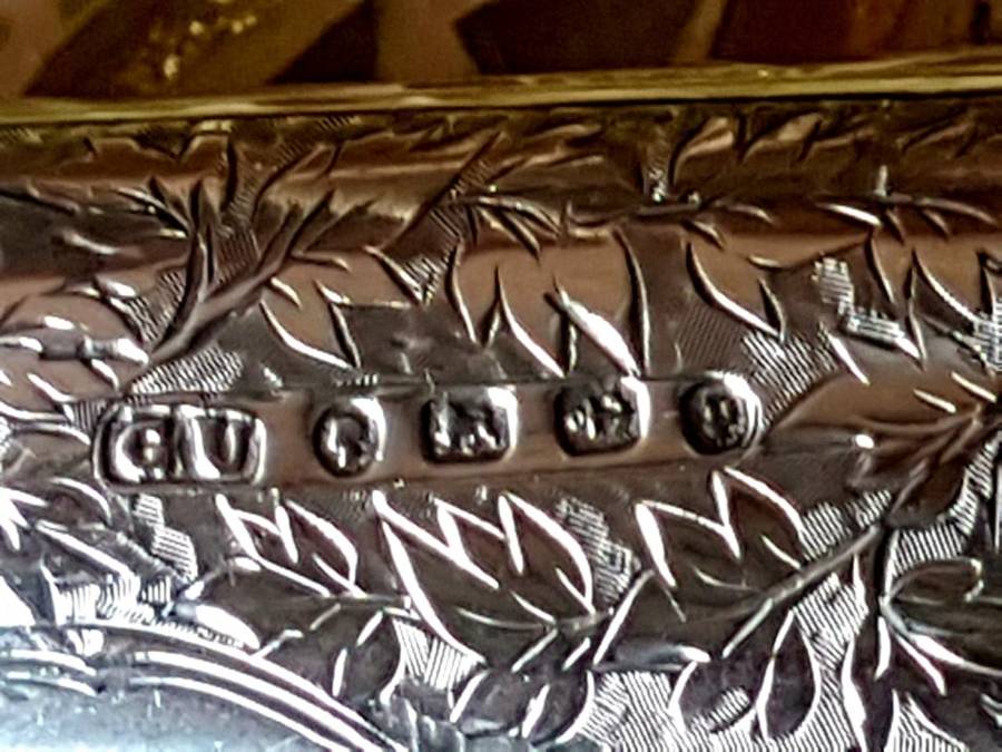 1889 BIRMINGHAM STERLING SILVER CIGAR HOLDER IN EXCELLENT CONDITION