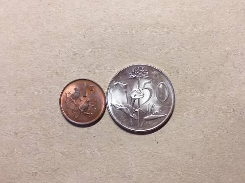 2 x 1966 RSA COINS AFRIKAANS [MS]