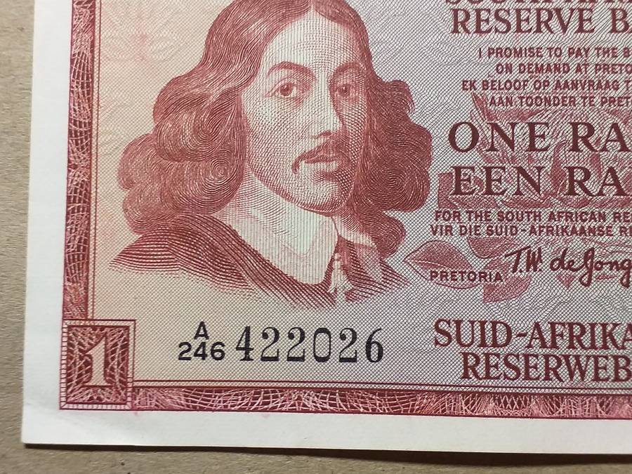 RSA R1 NOTE [T.W. DE JONGH]