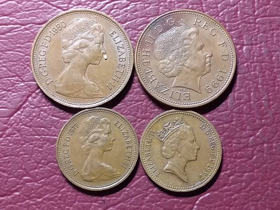 4 x BRITISH COINS  -  [Bid per coin to take all]