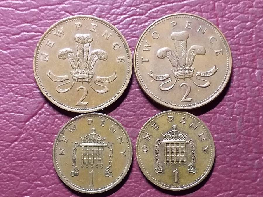 4 x BRITISH COINS  -  [Bid per coin to take all]