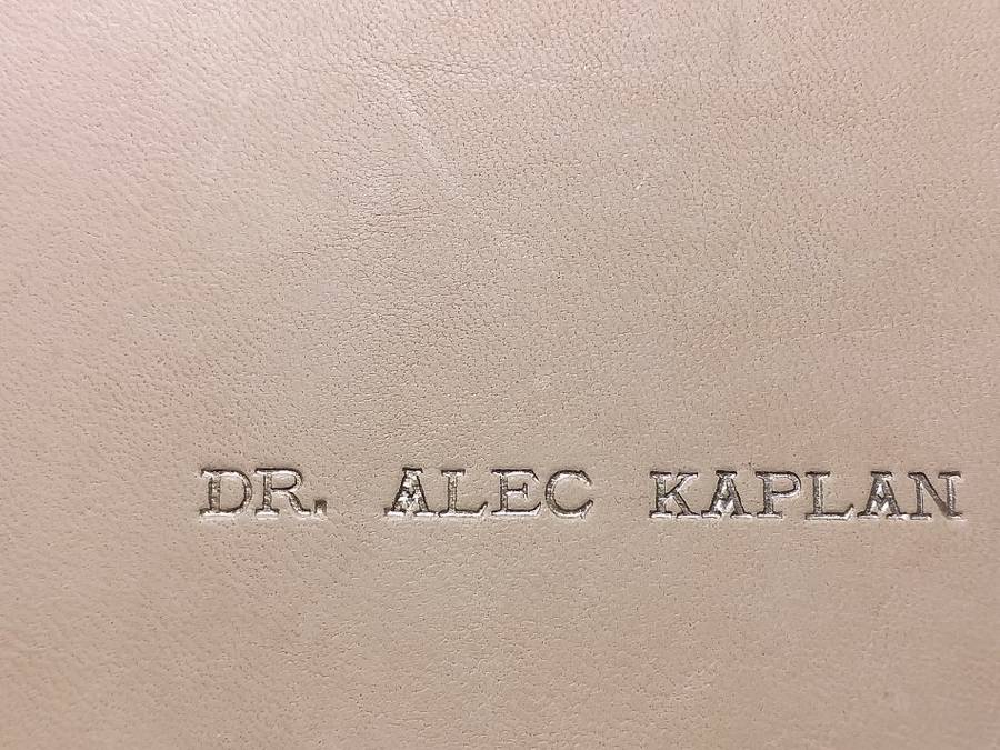 1950  CATALOGUE OF COINS OF SA -  BY ALEC KAPLAN - PORK SKIN -  NR: 6 OF 200 - RARE - SOUGHT AFTER