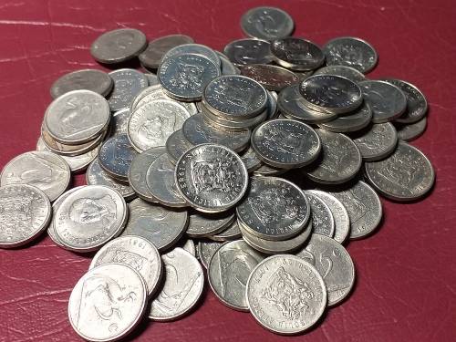 A LOT OF 100 RSA NICKEL 5 CENTS - [Bid per coin to take all.]
