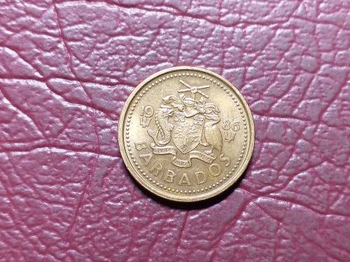 1986 BARBADOS 1 Cent - Elizabeth II - MS